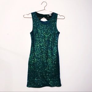 Mermaid Sequin Mini Bodycon Dress